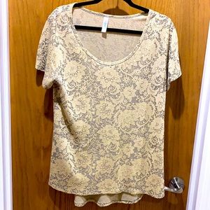 Lularoe Lace Perfect T Large EUC